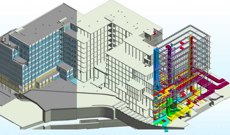 4D BIM Modeling for Mixed Used Building