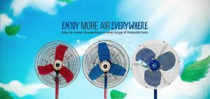 Pedestal fans banner